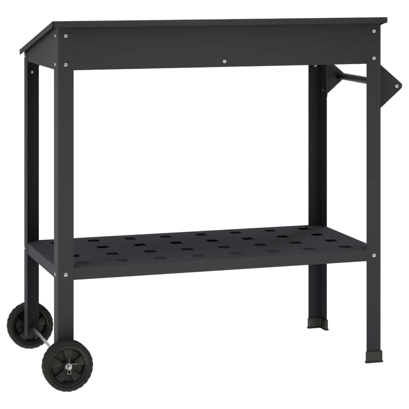 vidaXL Stół do przesadzania na kółkach 96 x 50 x 89 cm Stal zimnogięta