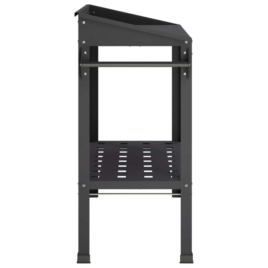 vidaXL Stół do przesadzania na kółkach 96 x 50 x 89 cm Stal zimnogięta