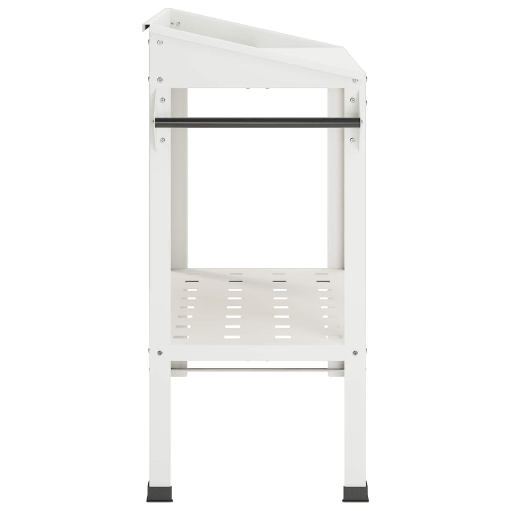 vidaXL Stół do przesadzania na kółkach 96 x 50 x 89 cm Stal zimnogięta