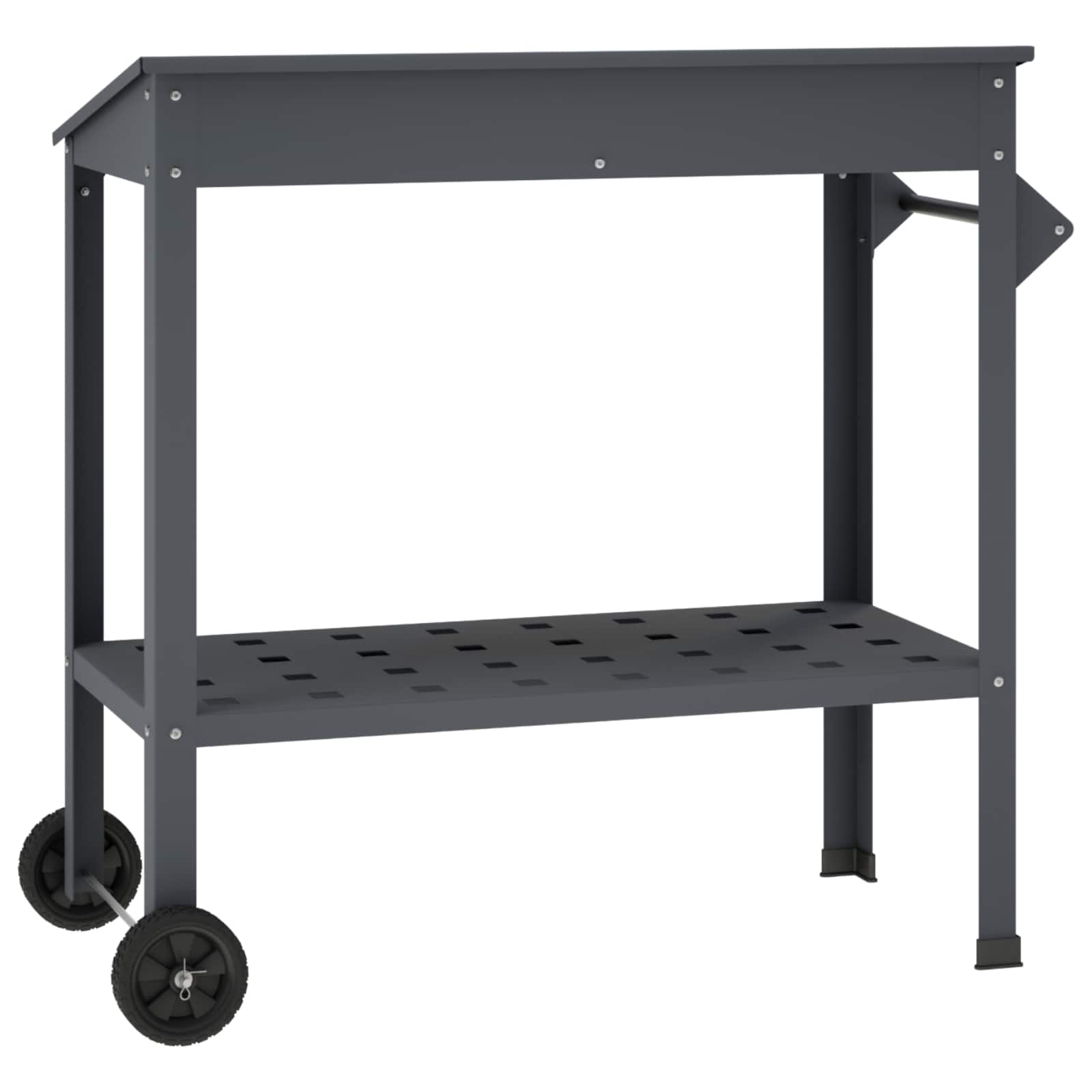 vidaXL Stół do przesadzania na kółkach 96 x 50 x 89 cm Stal zimnogięta