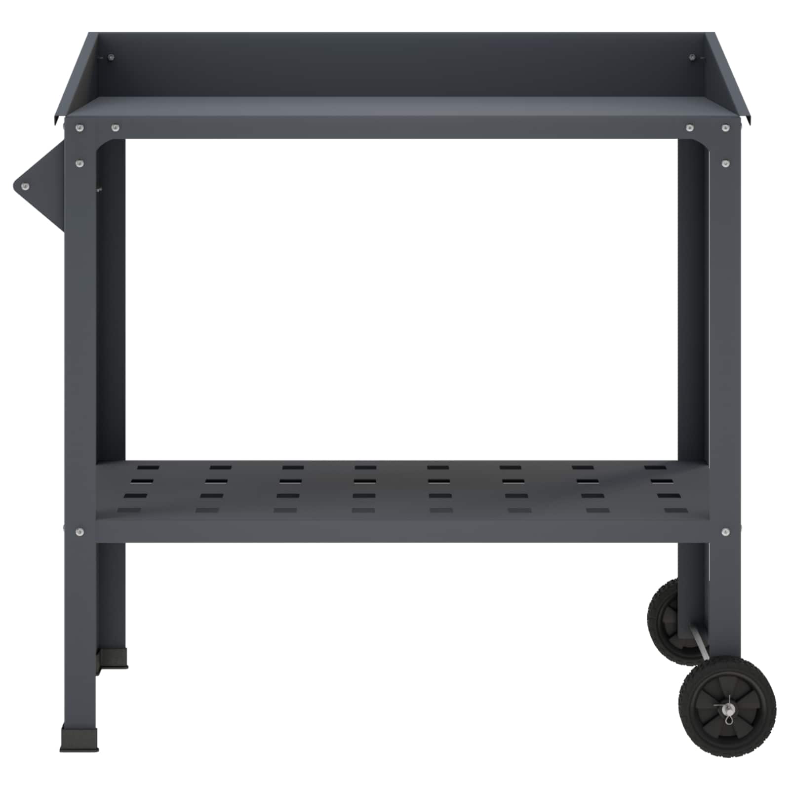 vidaXL Stół do przesadzania na kółkach 96 x 50 x 89 cm Stal zimnogięta