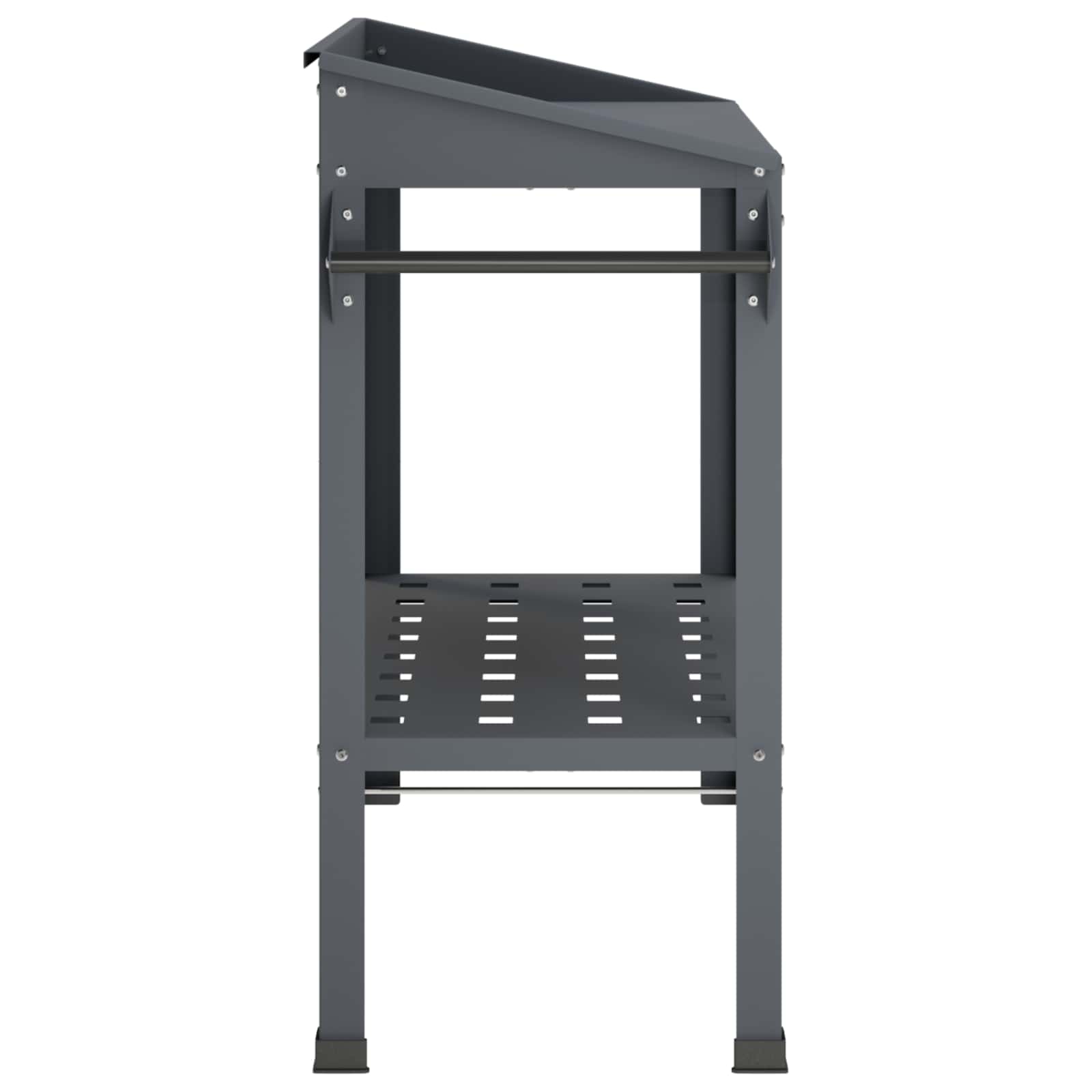 vidaXL Stół do przesadzania na kółkach 96 x 50 x 89 cm Stal zimnogięta
