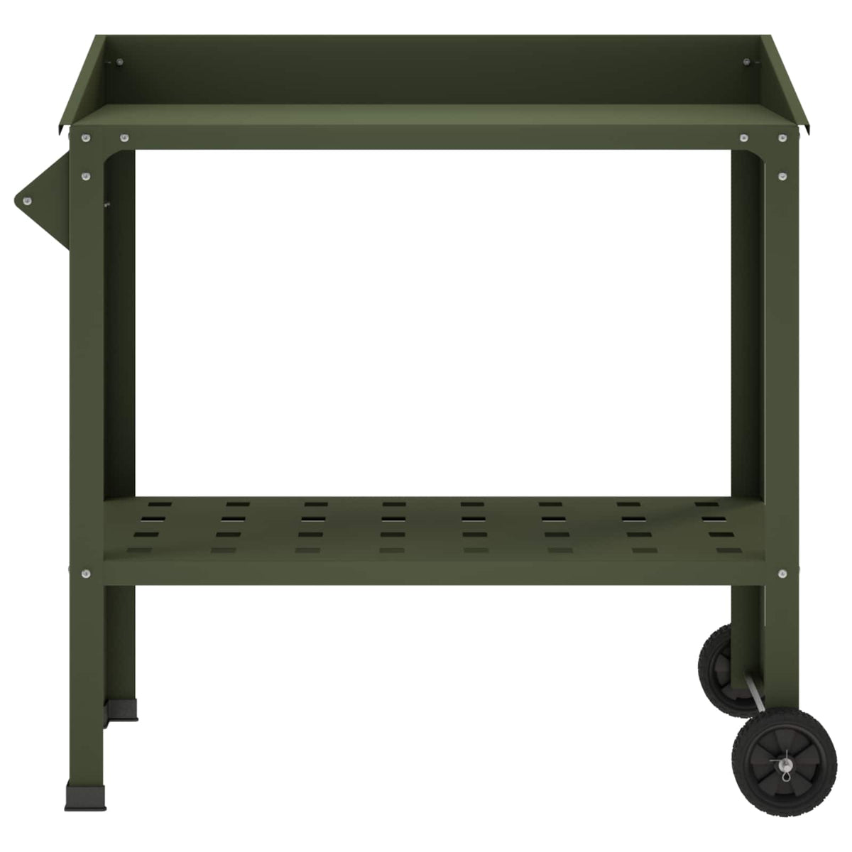 vidaXL Stół do przesadzania na kółkach 96 x 50 x 89 cm Stal zimnogięta