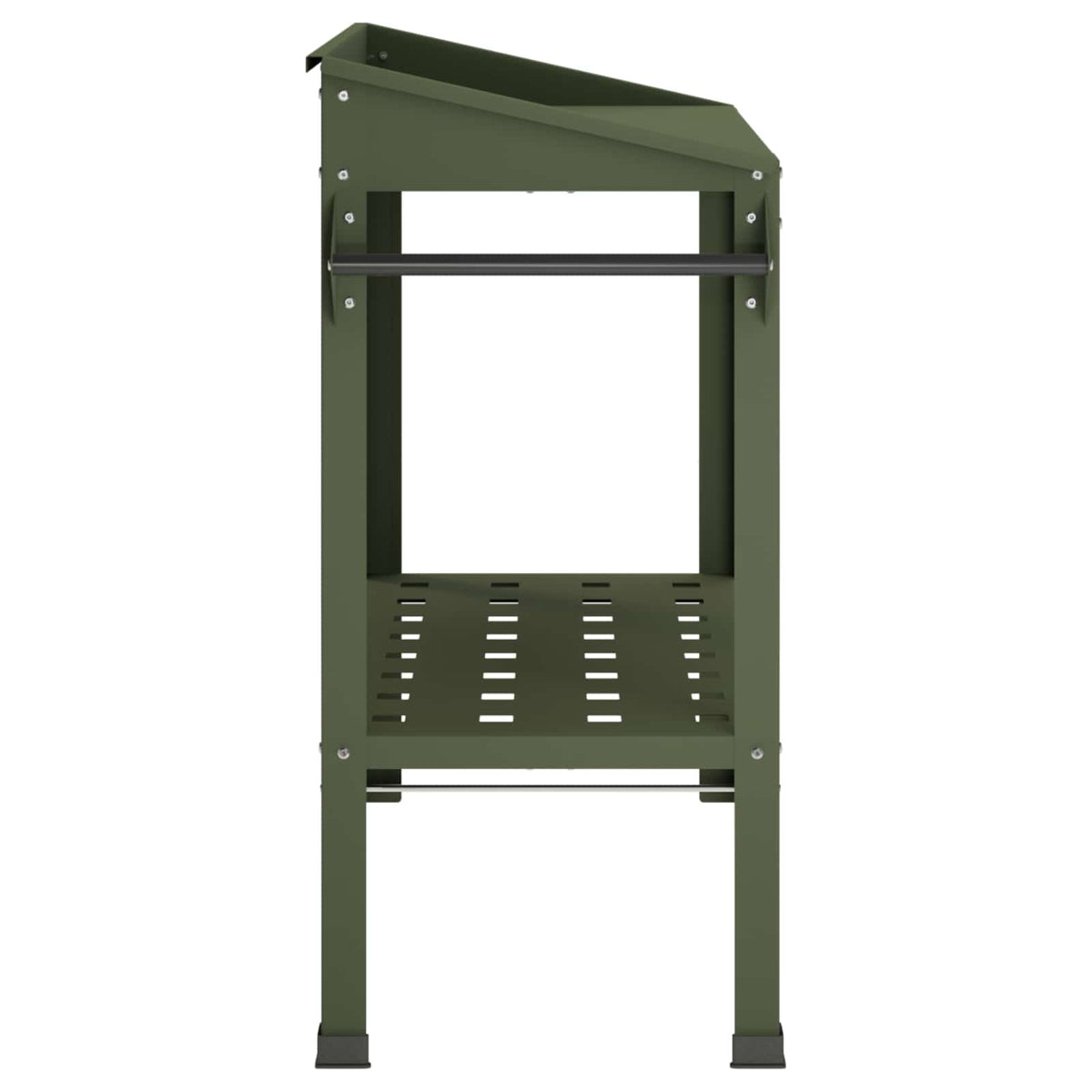 vidaXL Stół do przesadzania na kółkach 96 x 50 x 89 cm Stal zimnogięta