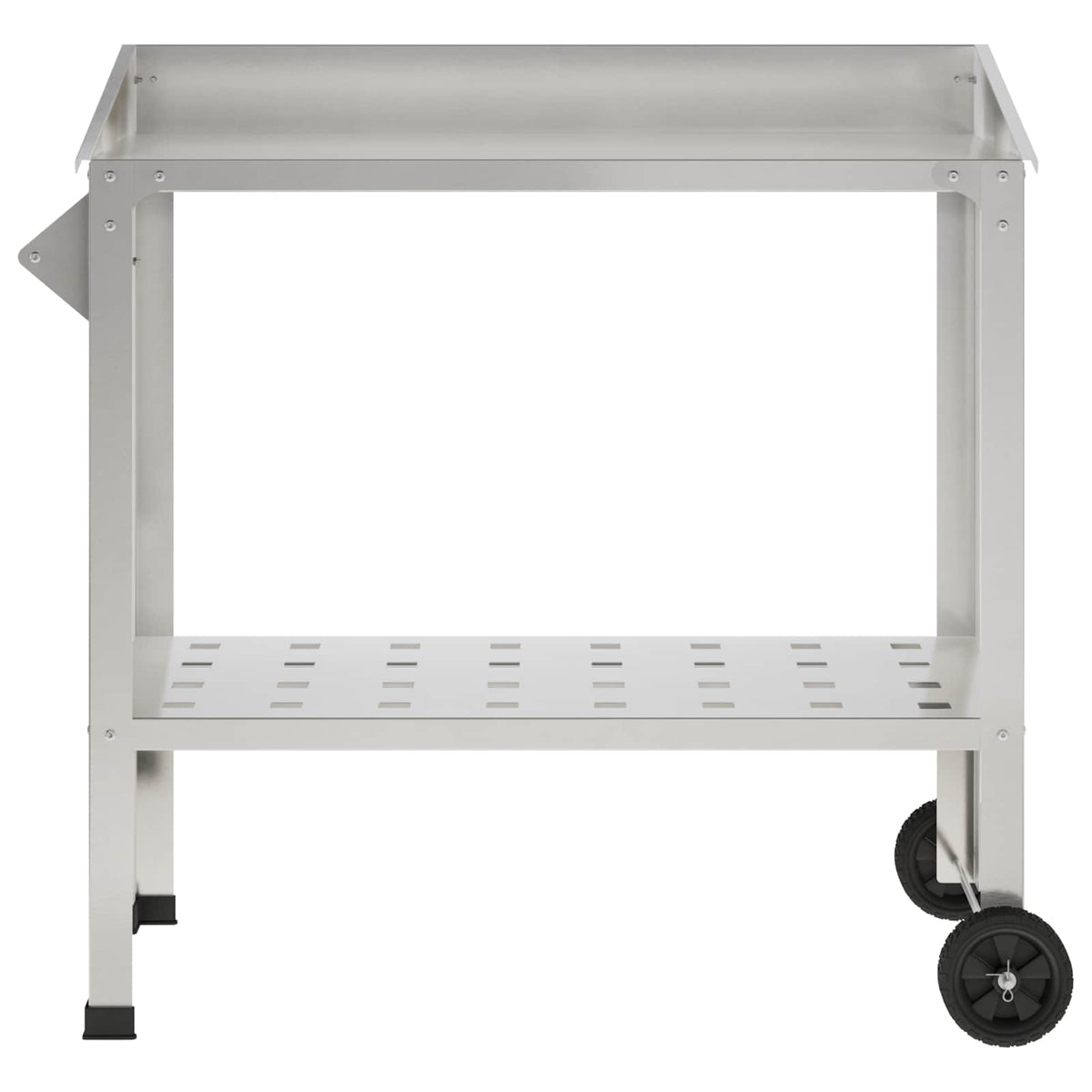 vidaXL Stół do przesadzania na kółkach 96 x 50 x 89 cm Stal nierdzewna