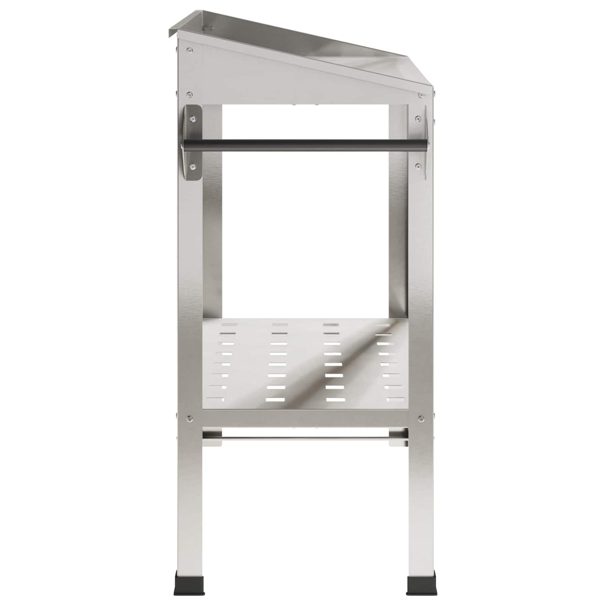 vidaXL Stół do przesadzania na kółkach 96 x 50 x 89 cm Stal nierdzewna