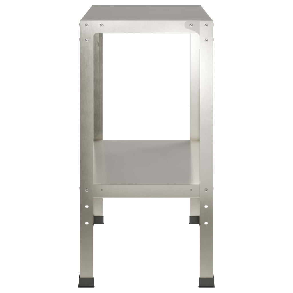 vidaXL Stół do przesadzania 80 x 40 x 80 cm Stal nierdzewna srebrny