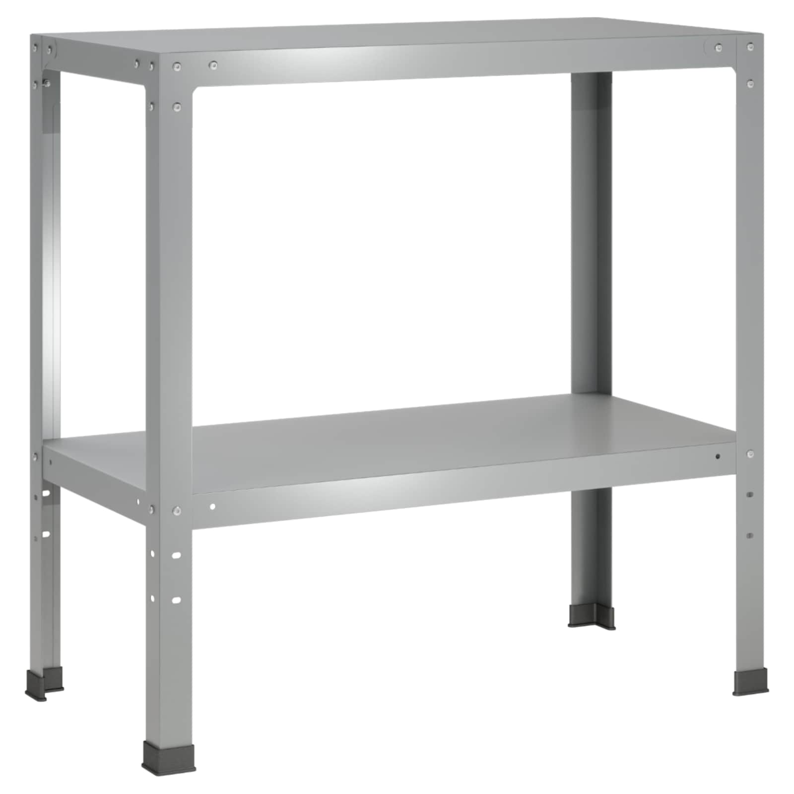 vidaXL Stół do przesadzania 80 x 40 x 80 cm Stal ocynkowana srebrny