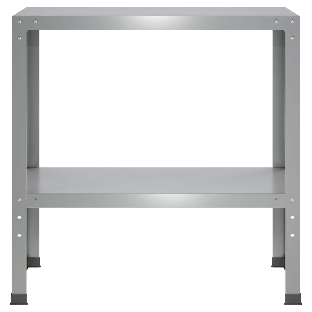 vidaXL Stół do przesadzania 80 x 40 x 80 cm Stal ocynkowana srebrny