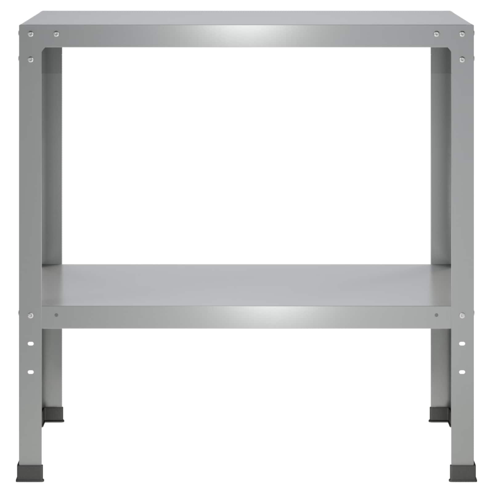 vidaXL Stół do przesadzania 80 x 40 x 80 cm Stal ocynkowana srebrny