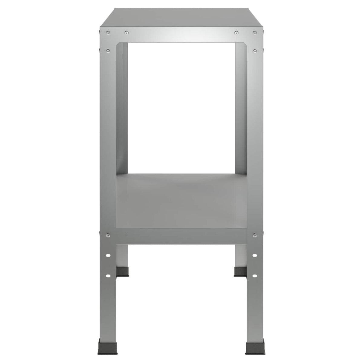 vidaXL Stół do przesadzania 80 x 40 x 80 cm Stal ocynkowana srebrny