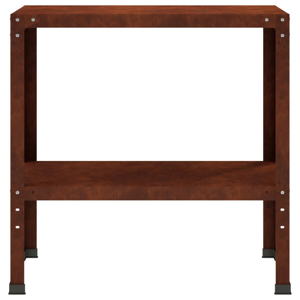 vidaXL Stół do przesadzania 80 x 40 x 80 cm Stal kortenowska Rdzawy