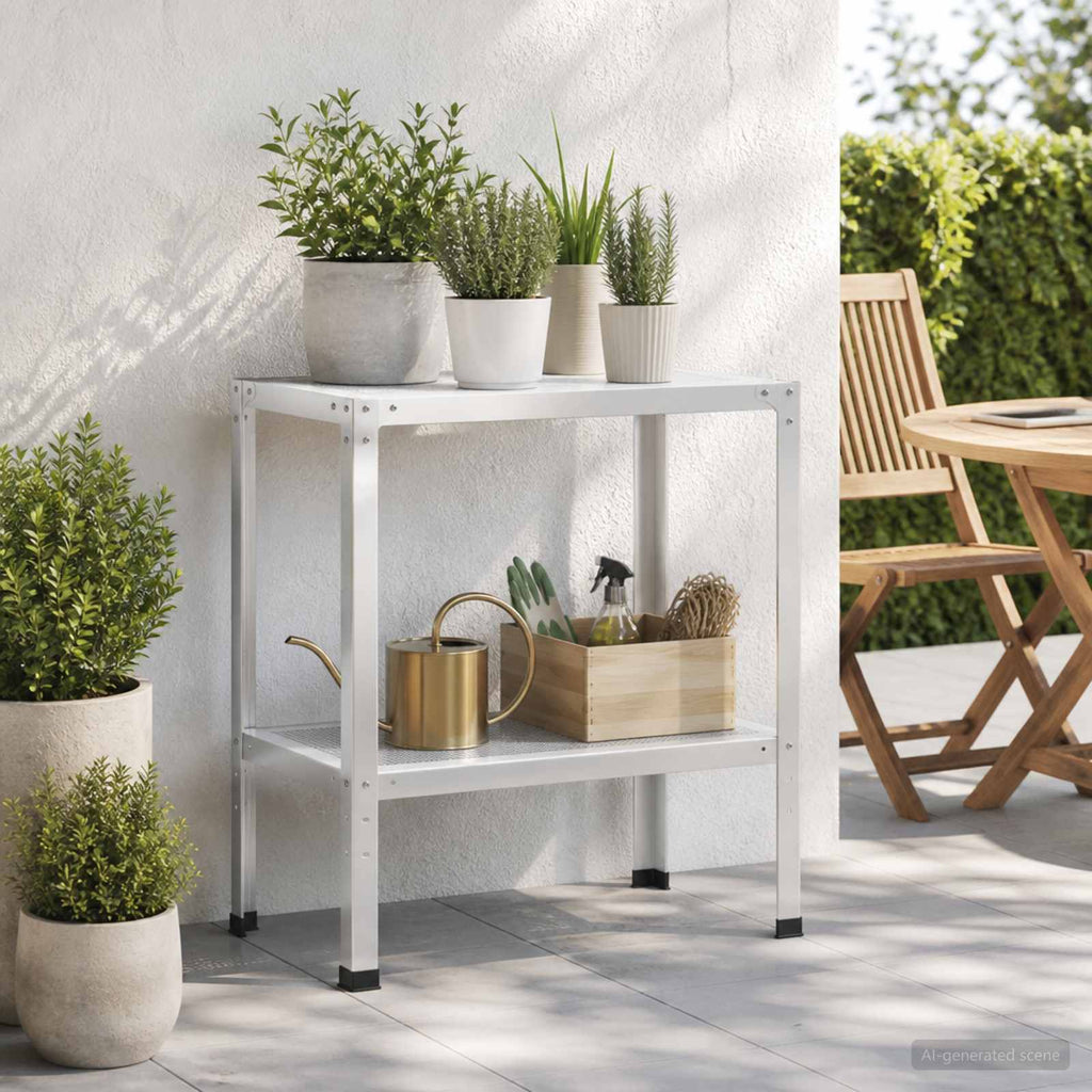 vidaXL Stół do przesadzania 60 x 40 x 80 cm Stal malowana proszkowo