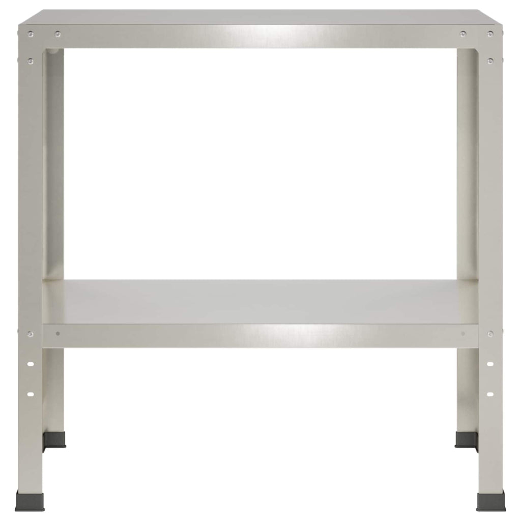 vidaXL Stół do przesadzania 60 x 40 x 80 cm Stal nierdzewna srebrny