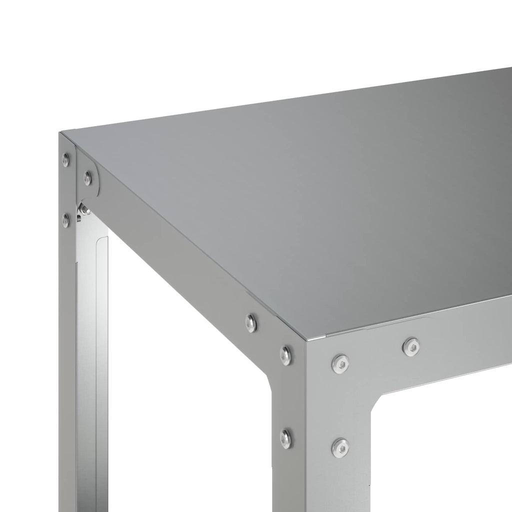 vidaXL Stół do przesadzania 60 x 40 x 80 cm Stal ocynkowana srebrny