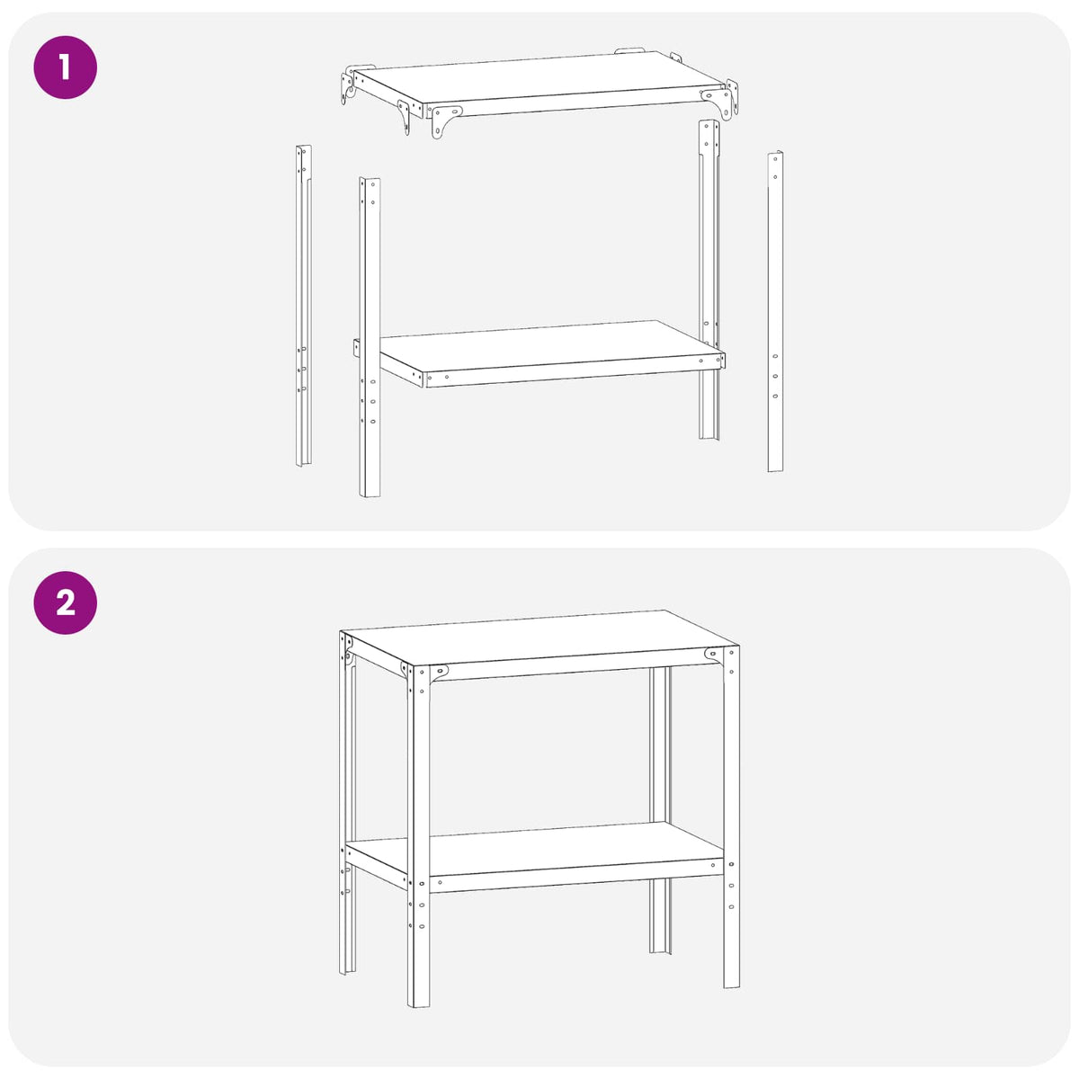 vidaXL Stół do przesadzania 100 x 50 x 80 cm Stal malowana proszkowo