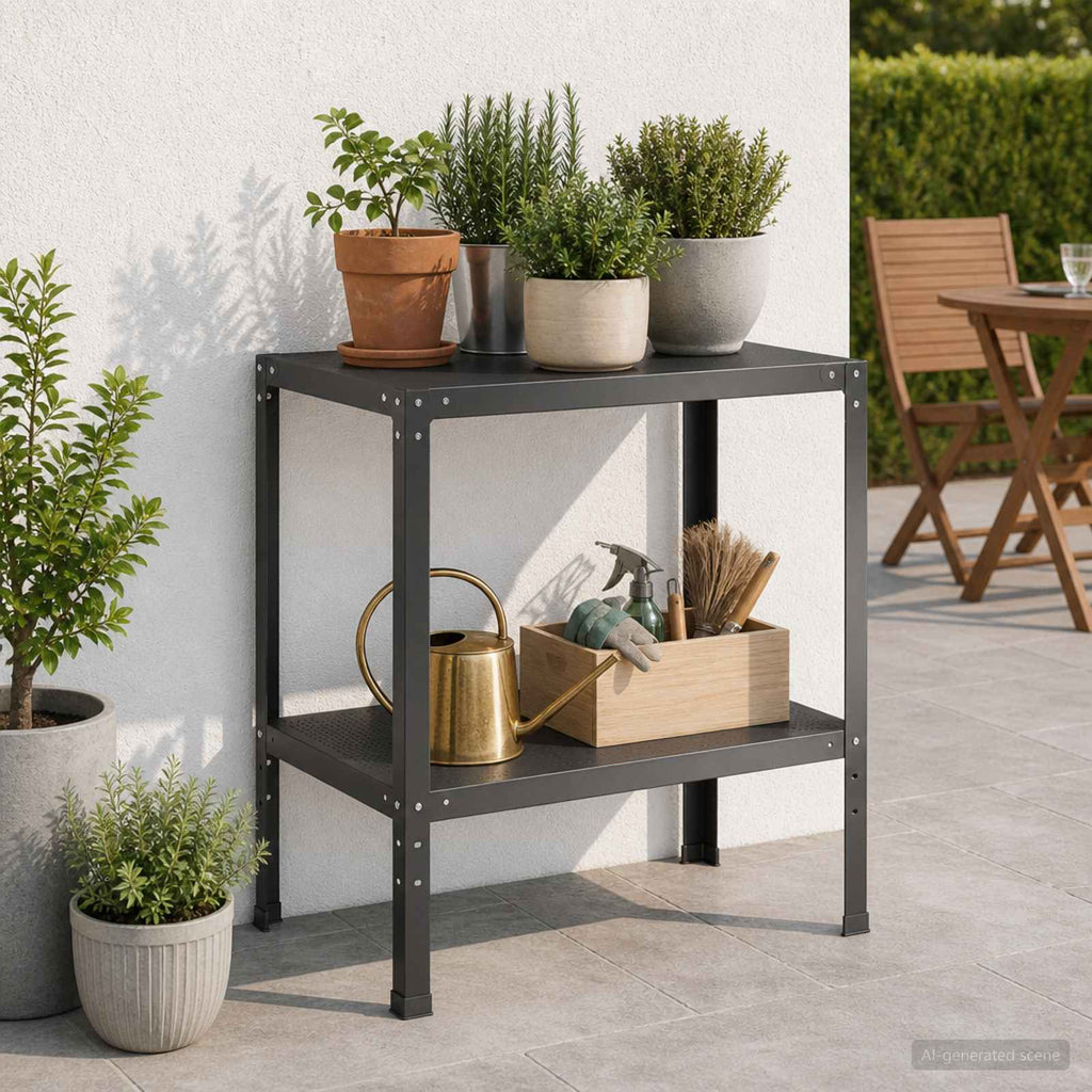 vidaXL Stół do przesadzania 100 x 50 x 80 cm Stal malowana proszkowo