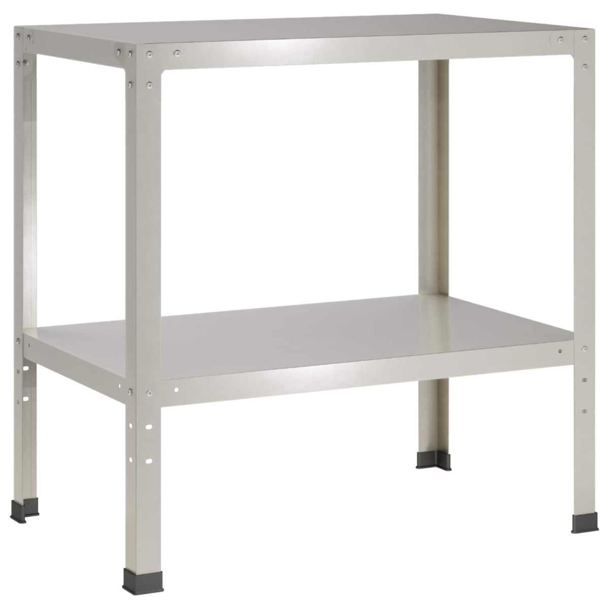 vidaXL Stół do przesadzania 100 x 50 x 80 cm Stal nierdzewna srebrny