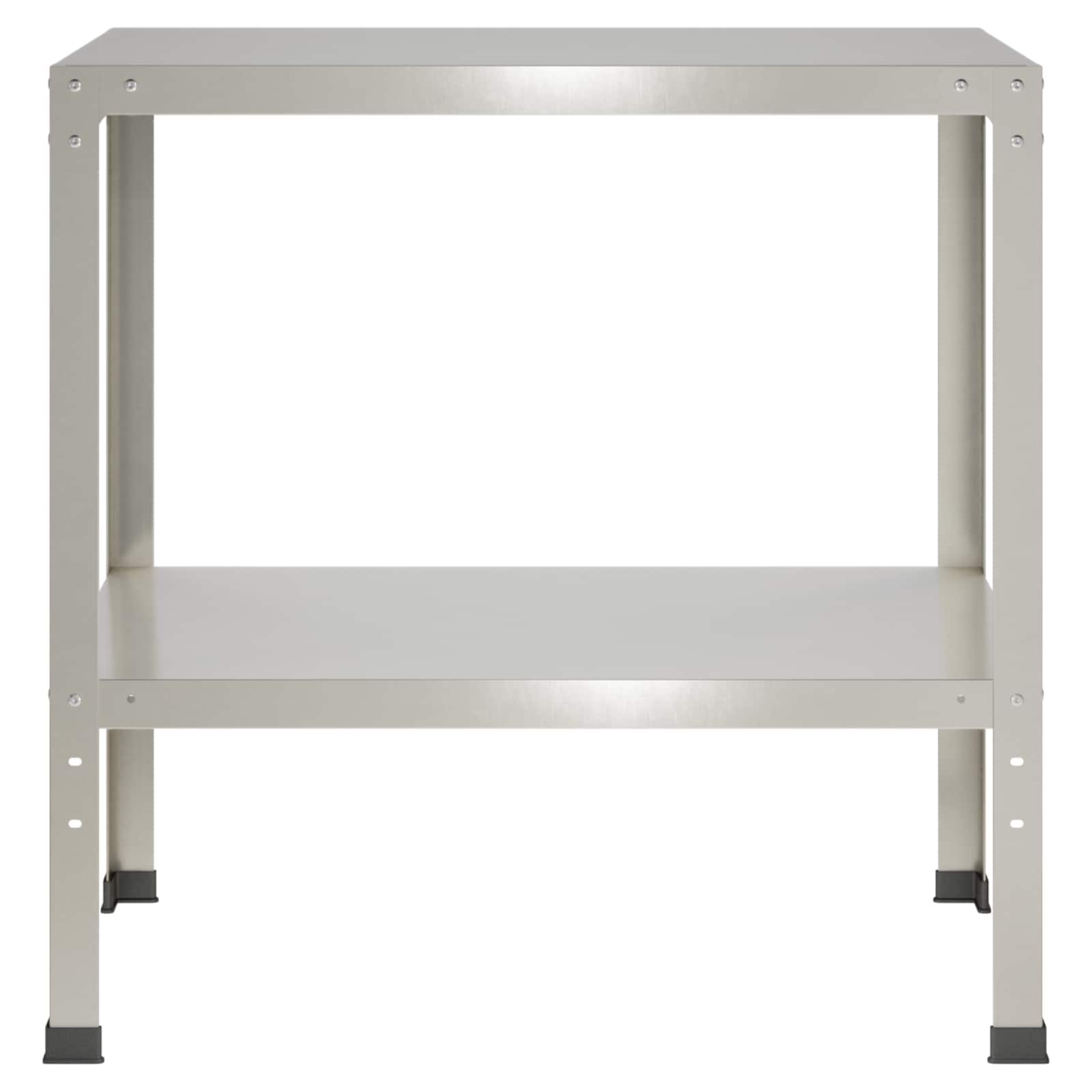 vidaXL Stół do przesadzania 100 x 50 x 80 cm Stal nierdzewna srebrny