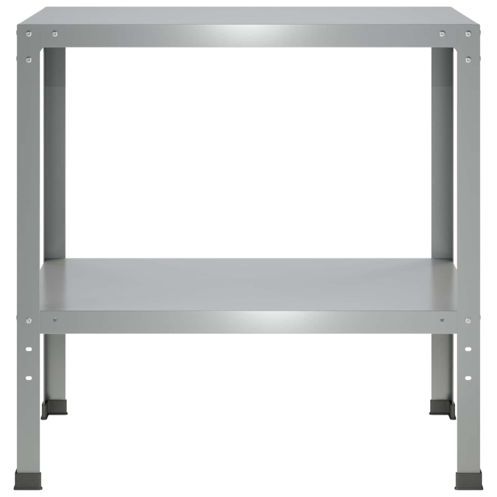vidaXL Stół do przesadzania 100 x 50 x 80 cm Stal ocynkowana srebrny