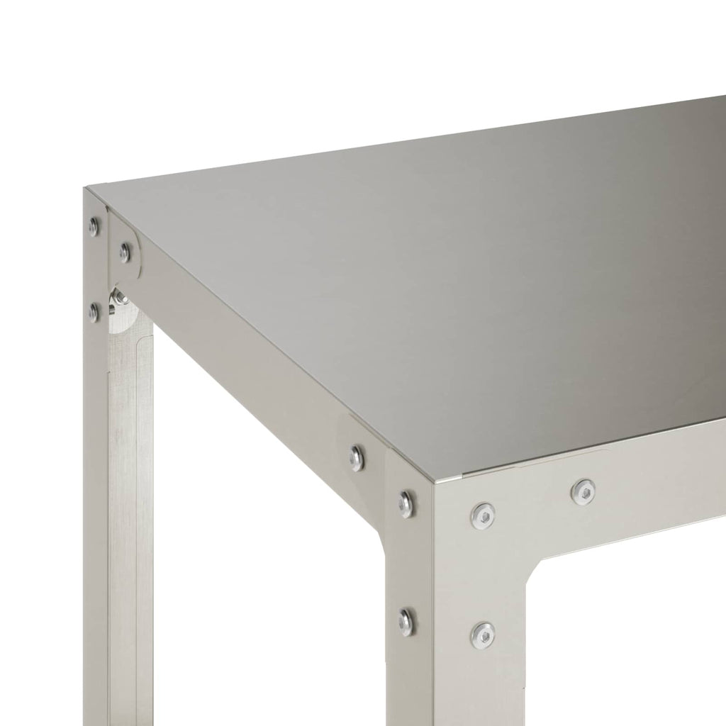 vidaXL Stół do przesadzania 80 x 50 x 80 cm Stal nierdzewna srebrny