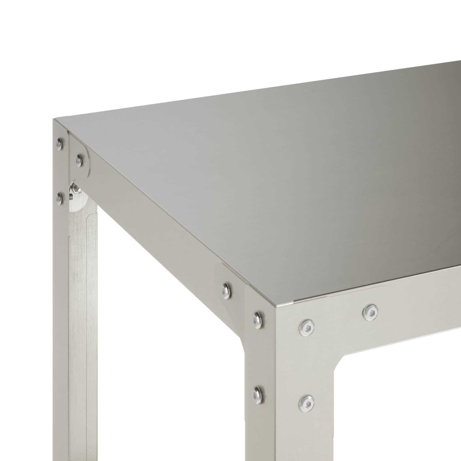 vidaXL Stół do przesadzania 80 x 50 x 80 cm Stal nierdzewna srebrny