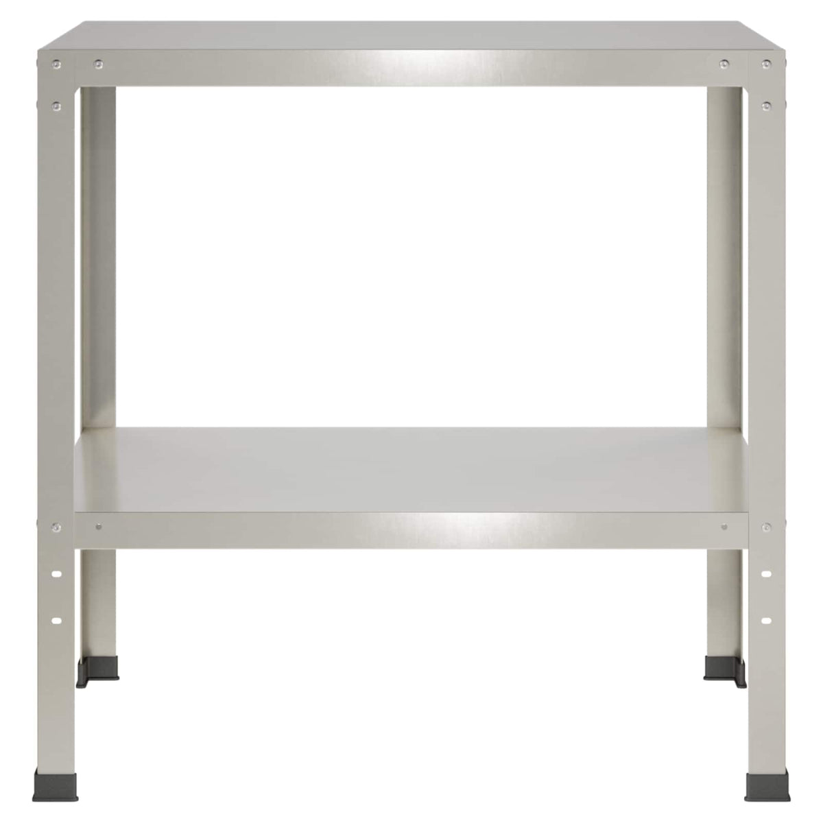 vidaXL Stół do przesadzania 80 x 50 x 80 cm Stal nierdzewna srebrny
