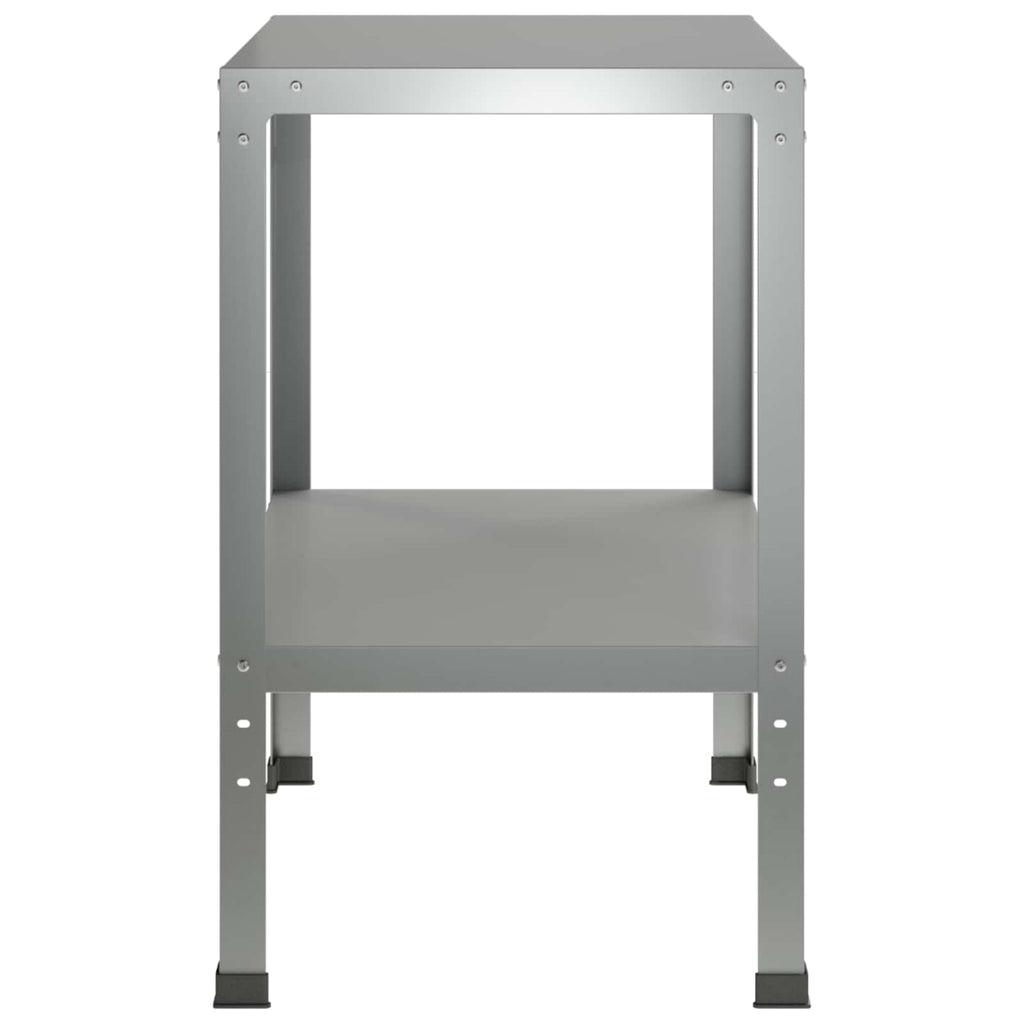 vidaXL Stół do przesadzania 80 x 50 x 80 cm Stal ocynkowana srebrny