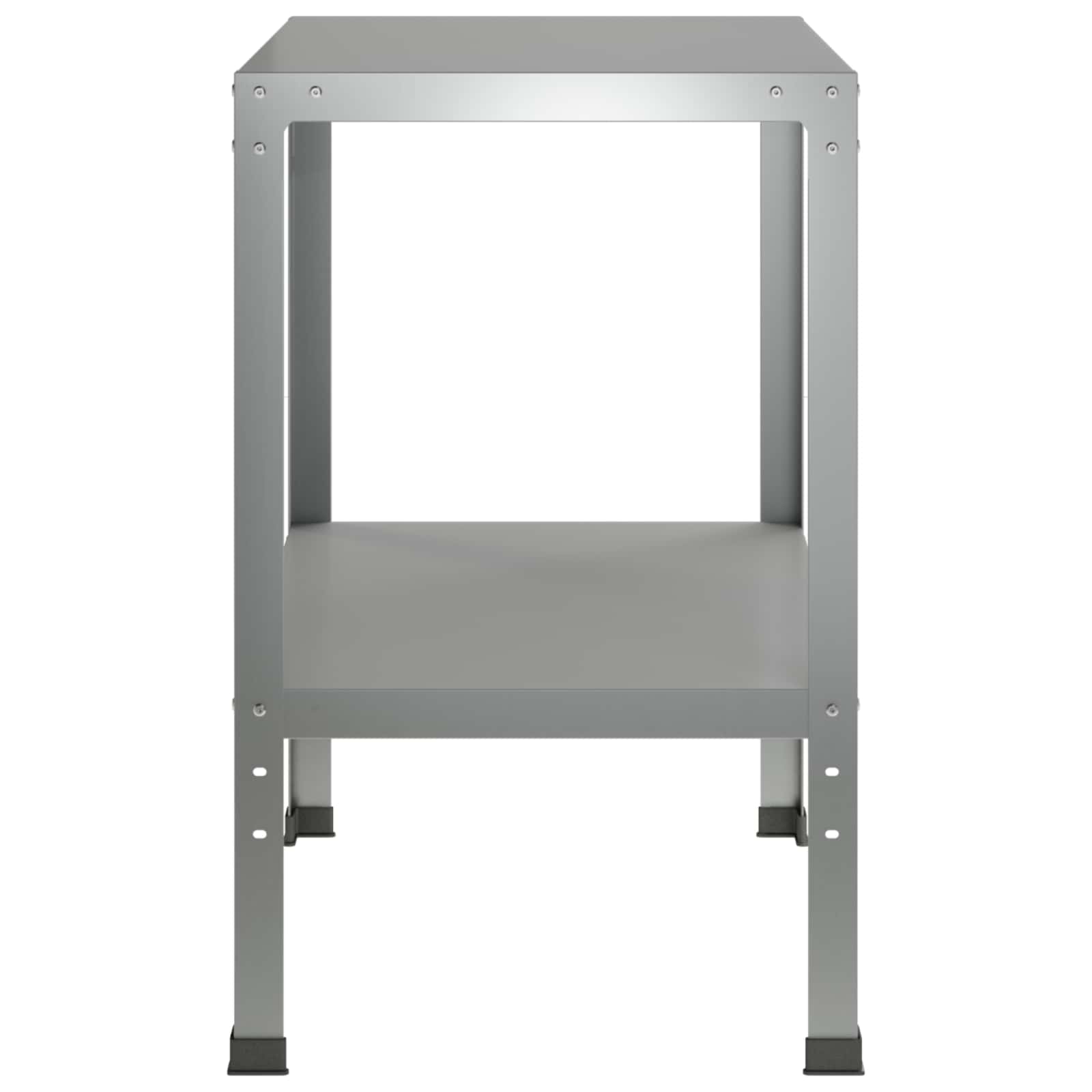 vidaXL Stół do przesadzania 80 x 50 x 80 cm Stal ocynkowana srebrny