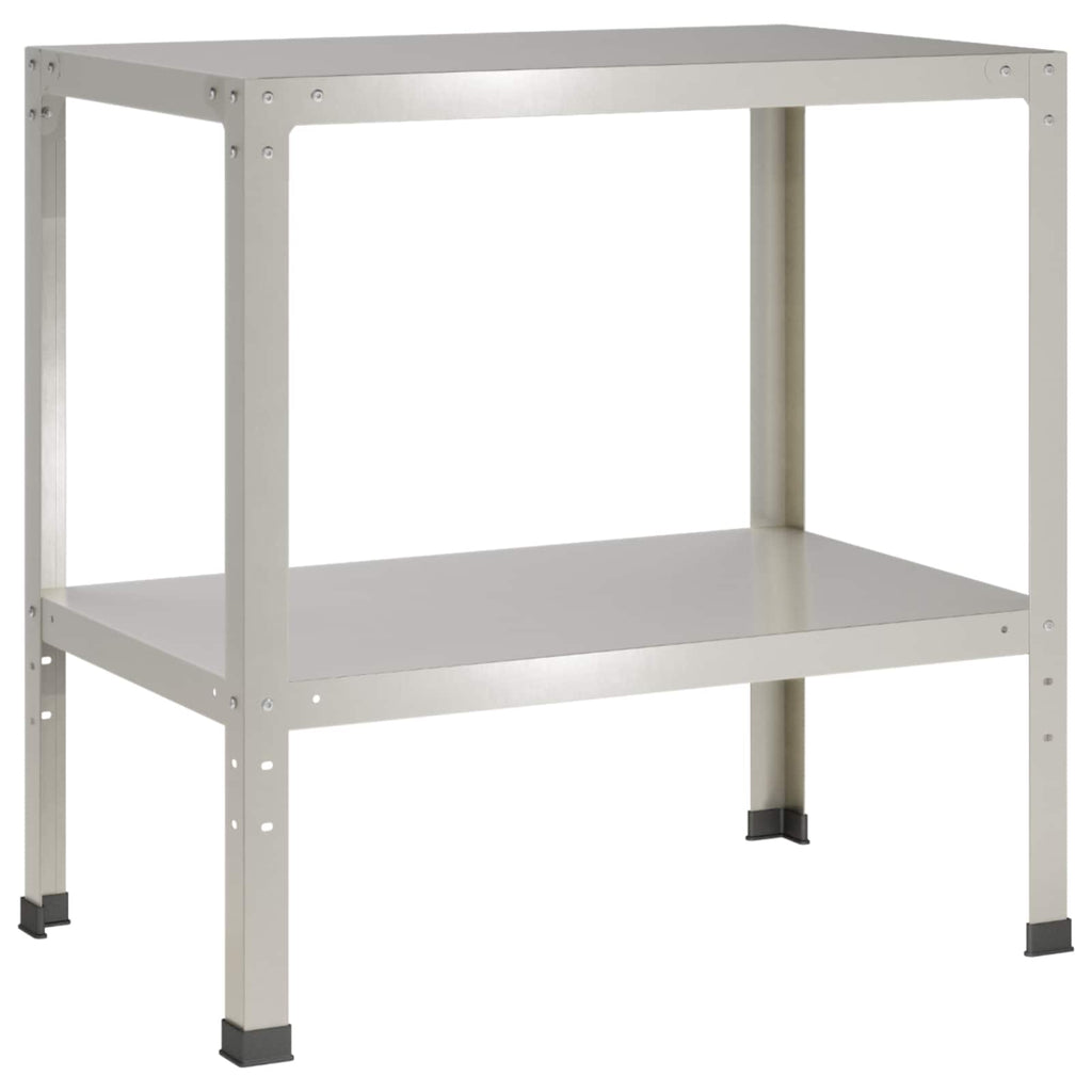 vidaXL Stół do przesadzania 60 x 50 x 80 cm Stal nierdzewna srebrny