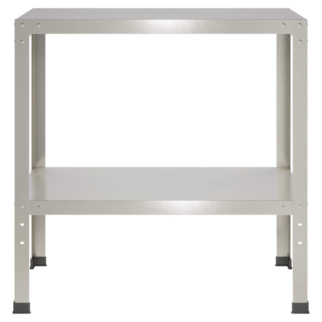 vidaXL Stół do przesadzania 60 x 50 x 80 cm Stal nierdzewna srebrny