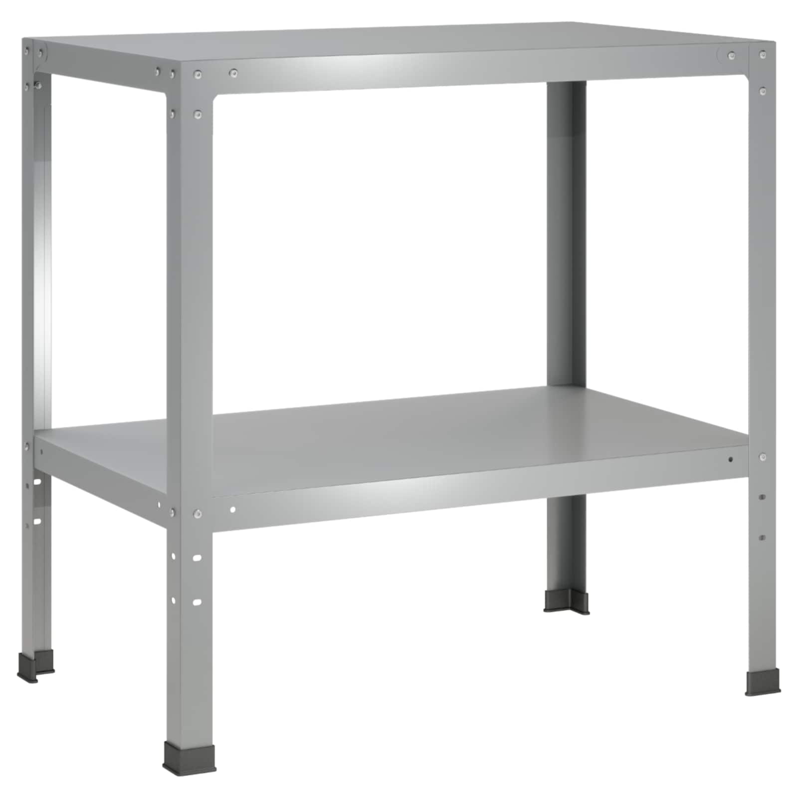 vidaXL Stół do przesadzania 60 x 50 x 80 cm Stal ocynkowana srebrny