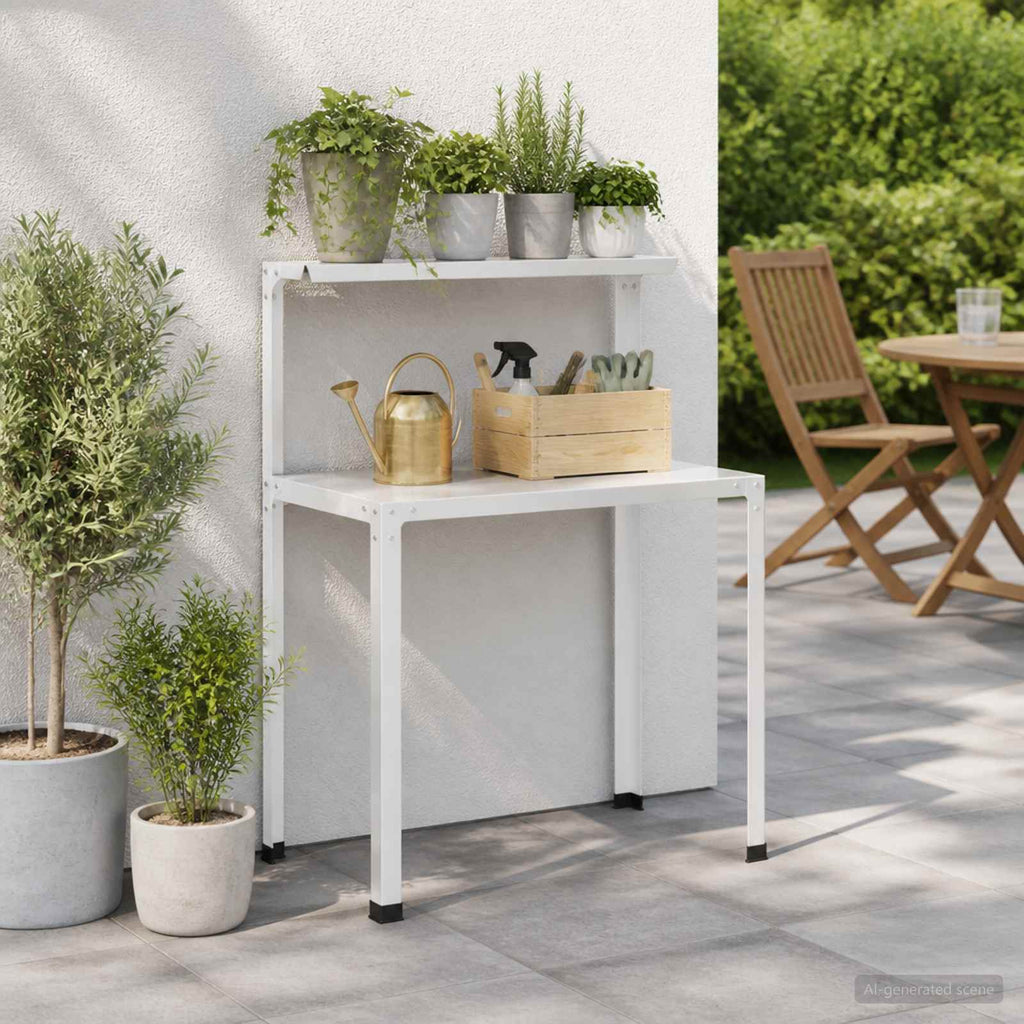 vidaXL Stół do przesadzania 100 x 50 x 104 cm Stal malowana proszkowo