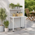 vidaXL Stół do przesadzania 100 x 50 x 104 cm Stal malowana proszkowo