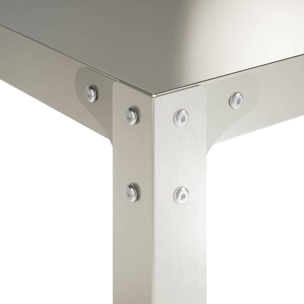 vidaXL Stół do przesadzania 100 x 50 x 104 cm Stal nierdzewna srebrny