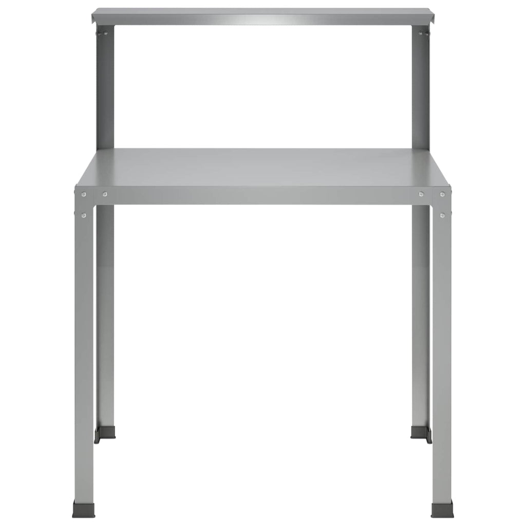 vidaXL Stół do przesadzania 100 x 50 x 104 cm Stal ocynkowana srebrny