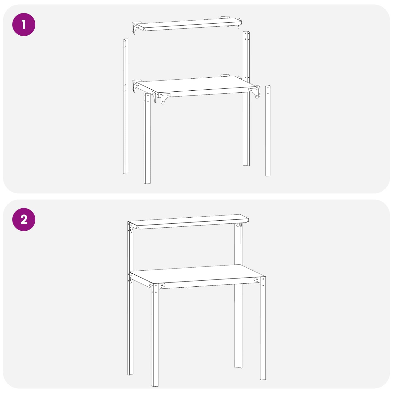 vidaXL Stół do przesadzania 60 x 50 x 104 cm Stal malowana proszkowo