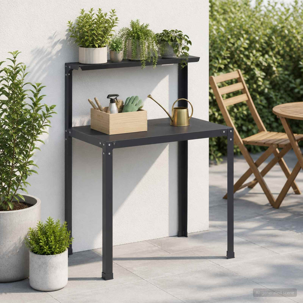 vidaXL Stół do przesadzania 60 x 50 x 104 cm Stal malowana proszkowo