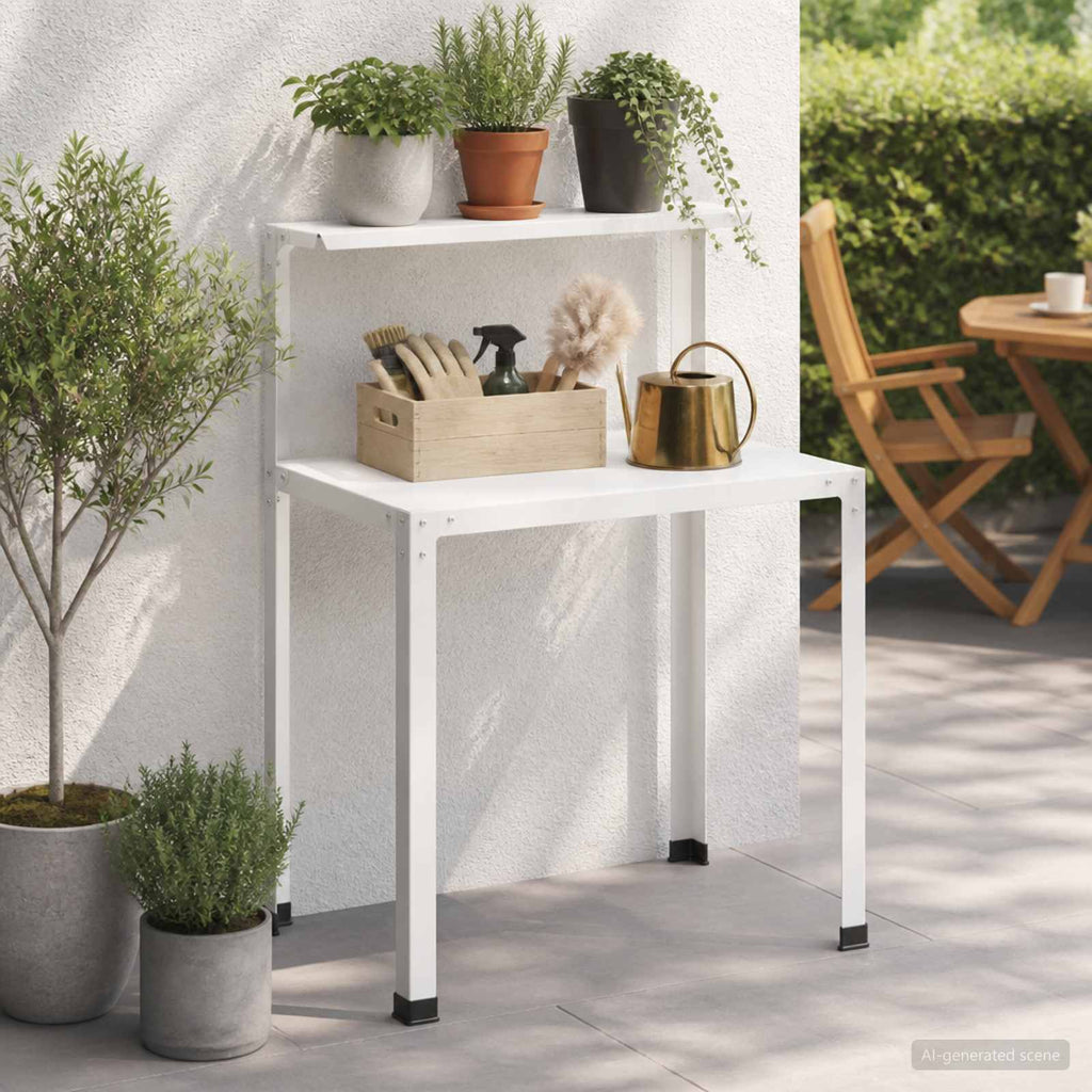 vidaXL Stół do przesadzania 60 x 50 x 104 cm Stal malowana proszkowo
