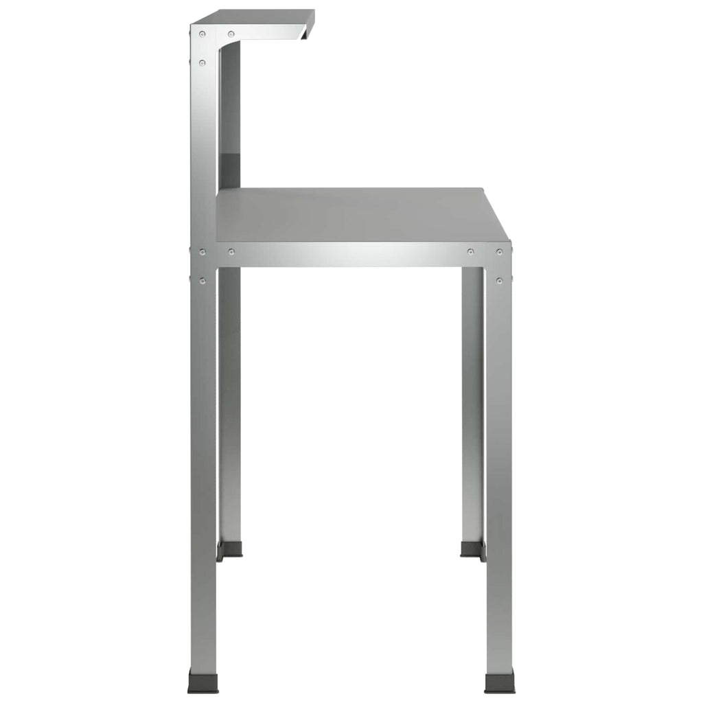 vidaXL Stół do przesadzania 60 x 50 x 104 cm Stal ocynkowana srebrny