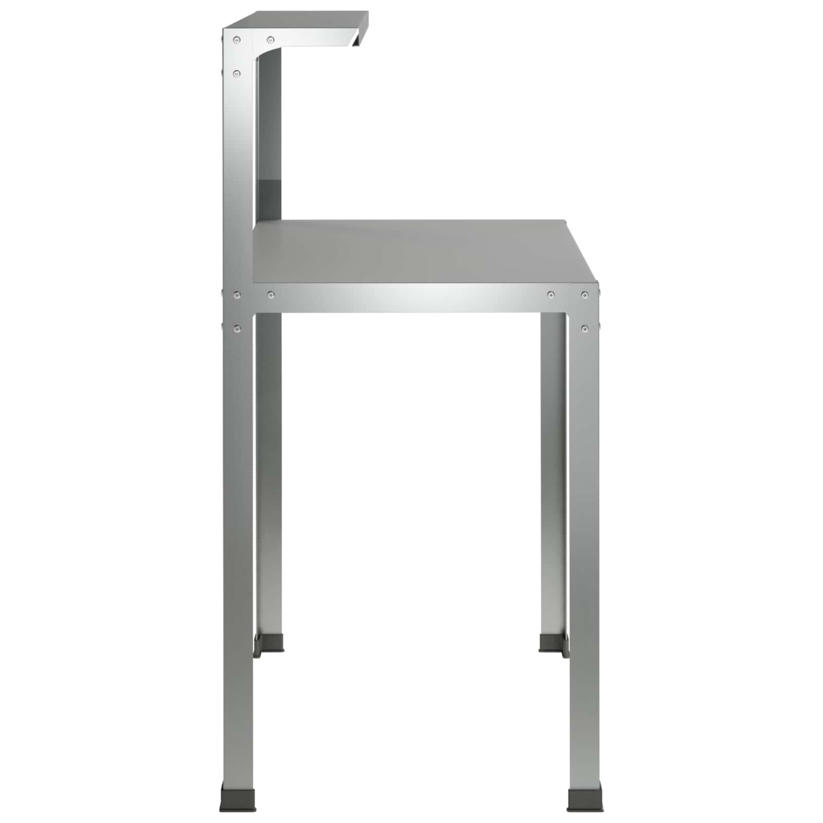vidaXL Stół do przesadzania 60 x 50 x 104 cm Stal ocynkowana srebrny