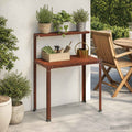 vidaXL Stół do przesadzania 60 x 50 x 104 cm Stal kortenowska Rdzawy