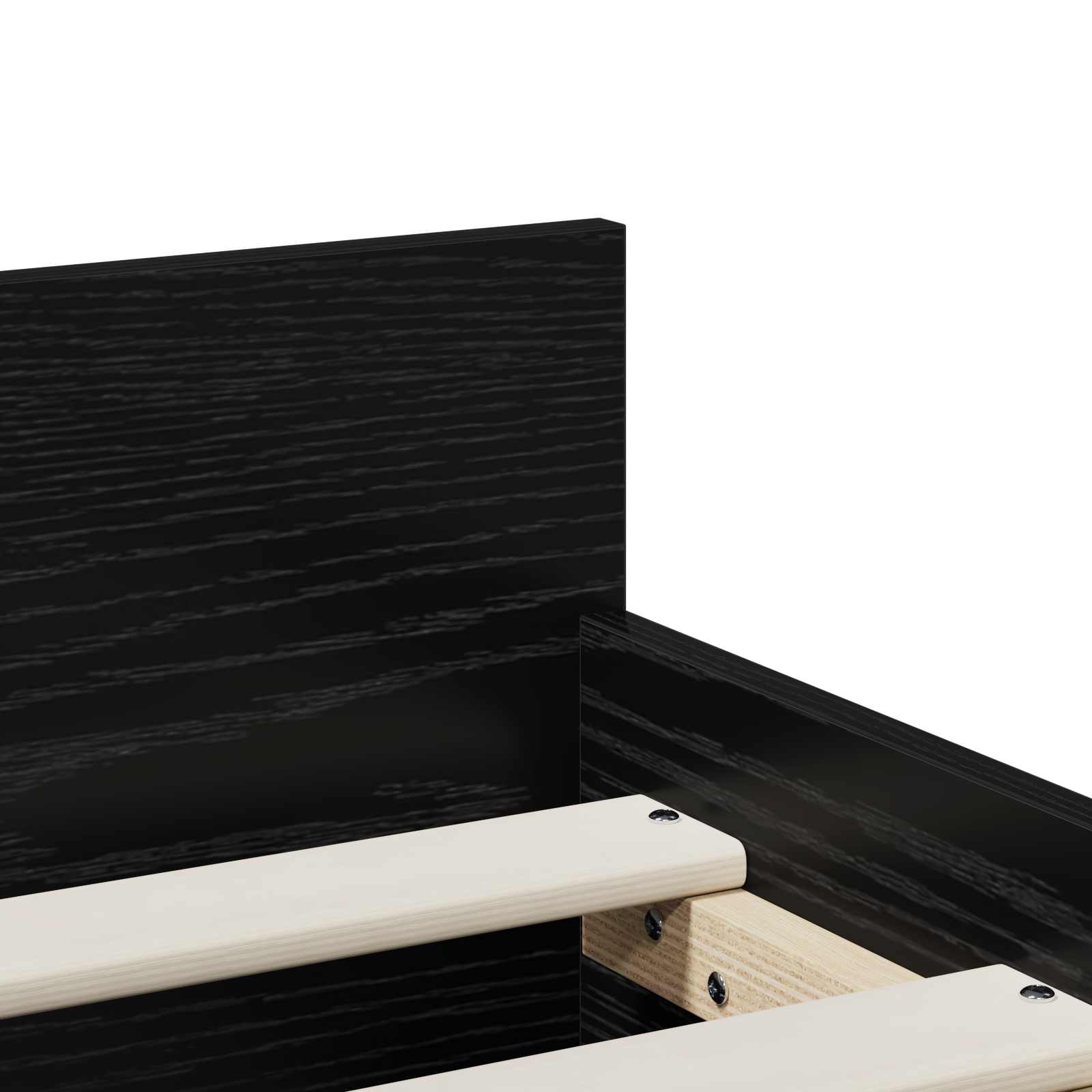 vidaXL Ramka łóżka Czarny dąb 100 x 200 cm Drewno inżynieryjne