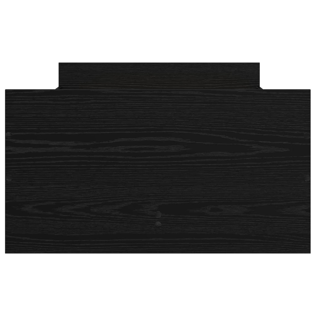 vidaXL Ramka łóżka Czarny dąb 100 x 200 cm Drewno inżynieryjne