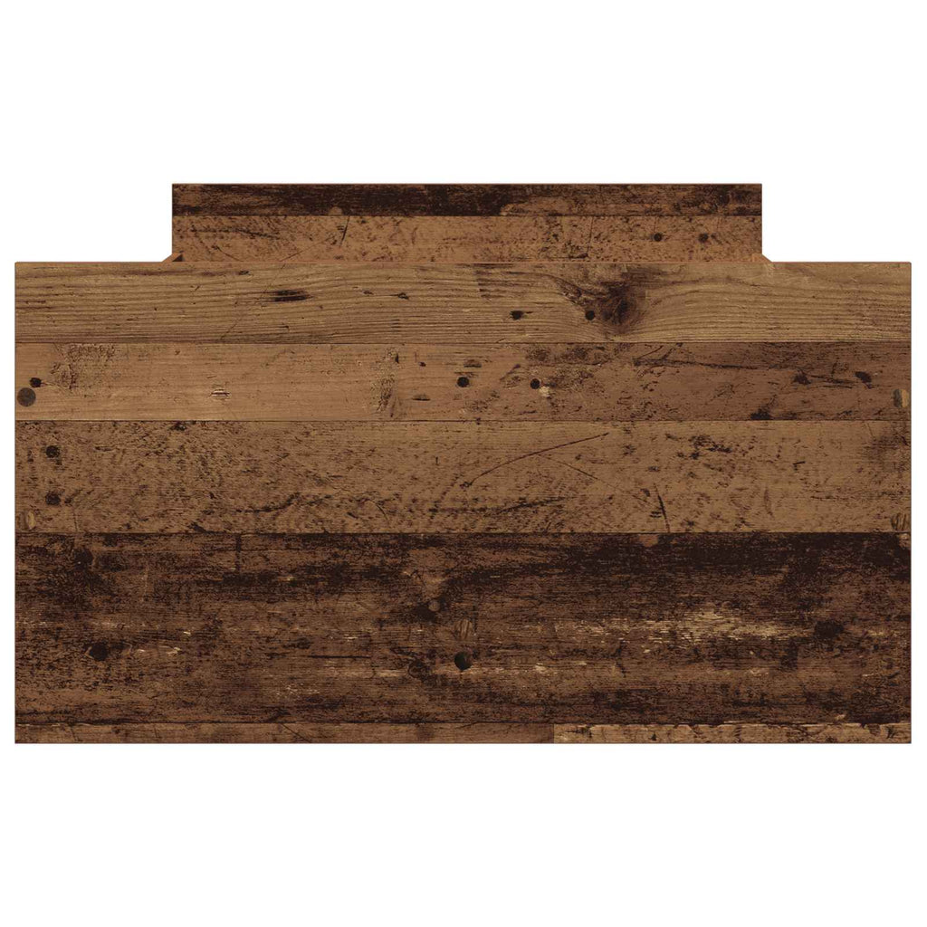 vidaXL Ramka łóżka Stare drewno 90 x 200 cm Drewno inżynieryjne