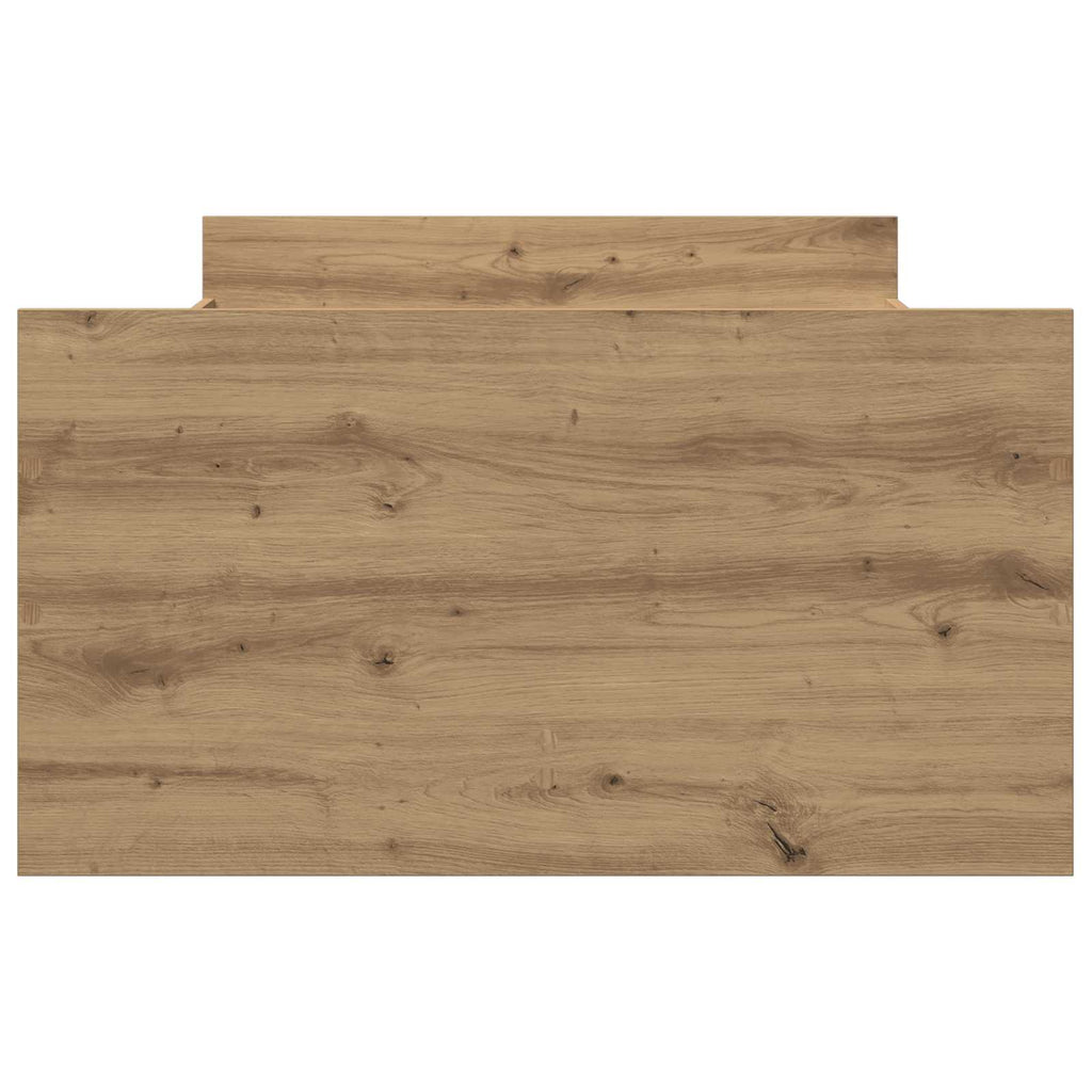 vidaXL Ramka łóżka Dąb artisan 90 x 200 cm Drewno inżynieryjne