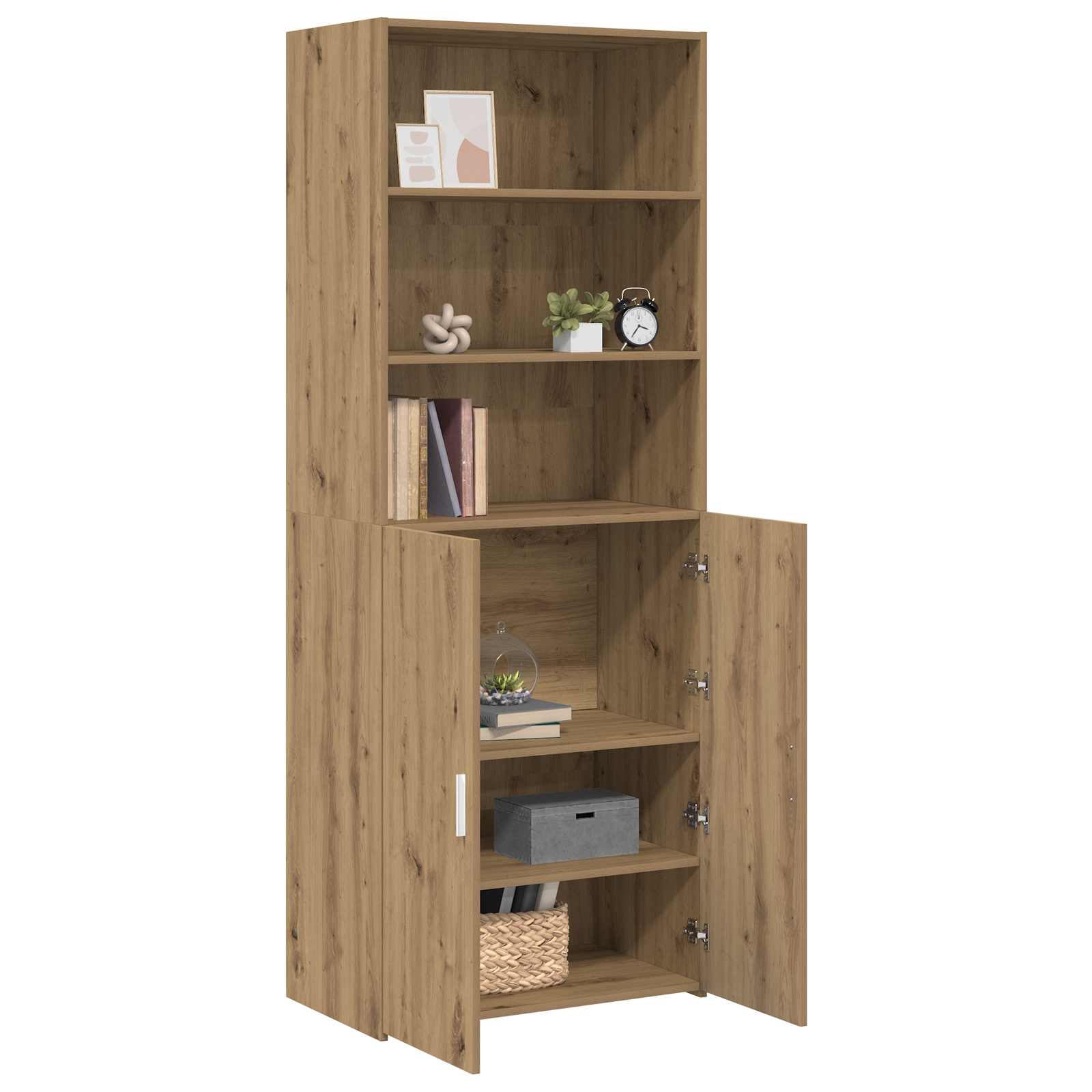 vidaXL Highboard Dąb artisan 70 x 42,5 x 185 cm Drewno inżynieryjne