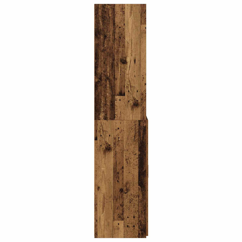 vidaXL Półka na książki stare drewno 30 x 42.4 x 185.2 cm