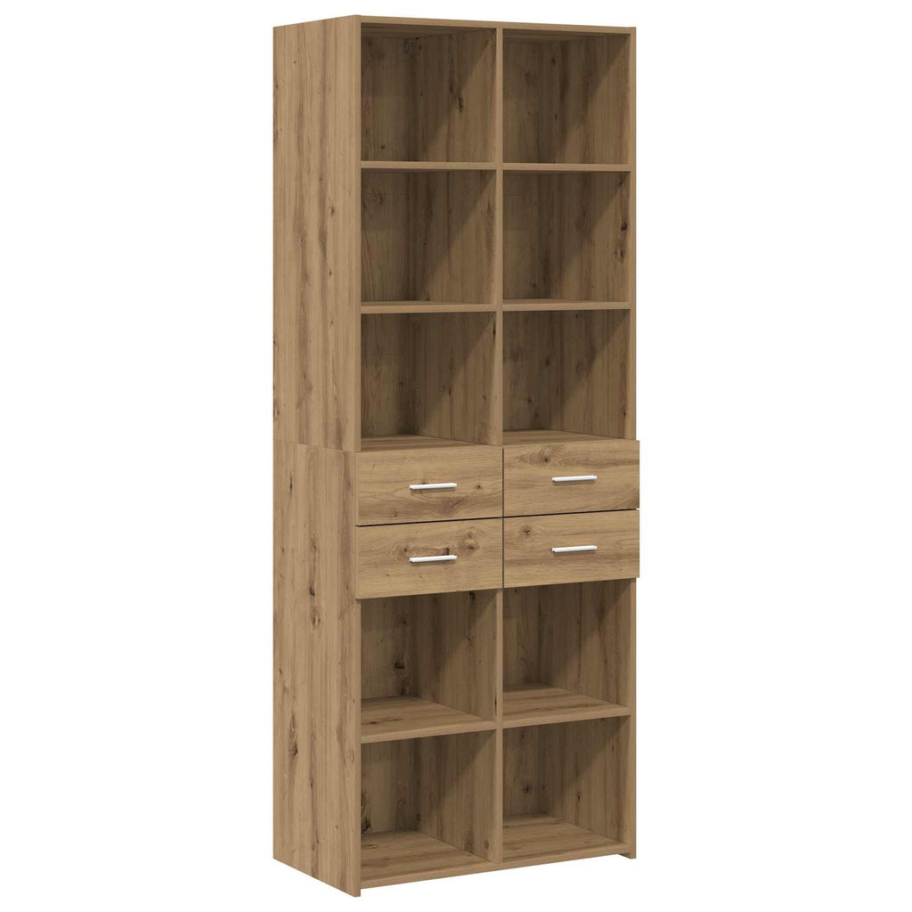 vidaXL Półka na książki Dąb artisan 30 x 42.4 x 185.2 cm