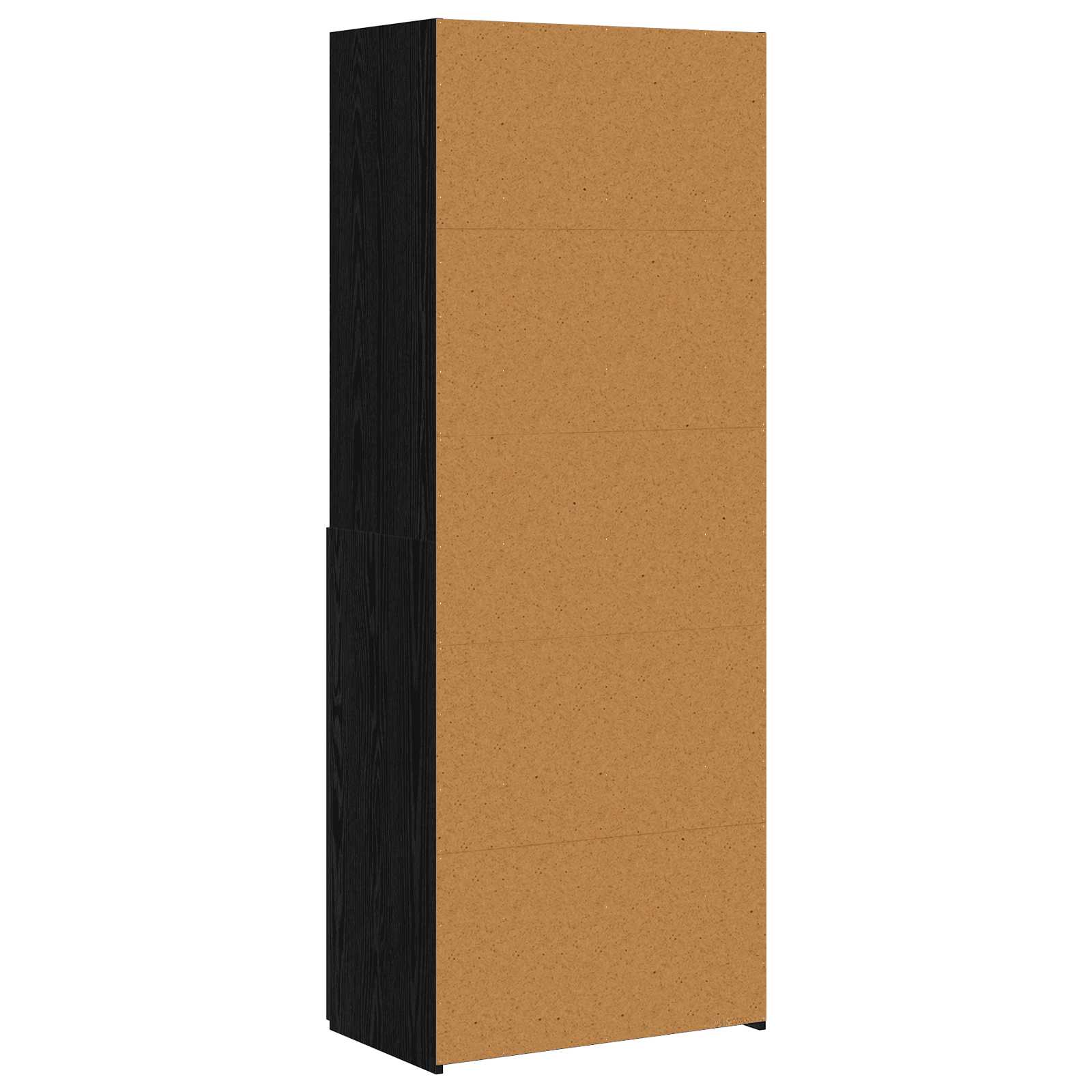 vidaXL Półka na książki Czarny dąb 30 x 42.4 x 185.2 cm